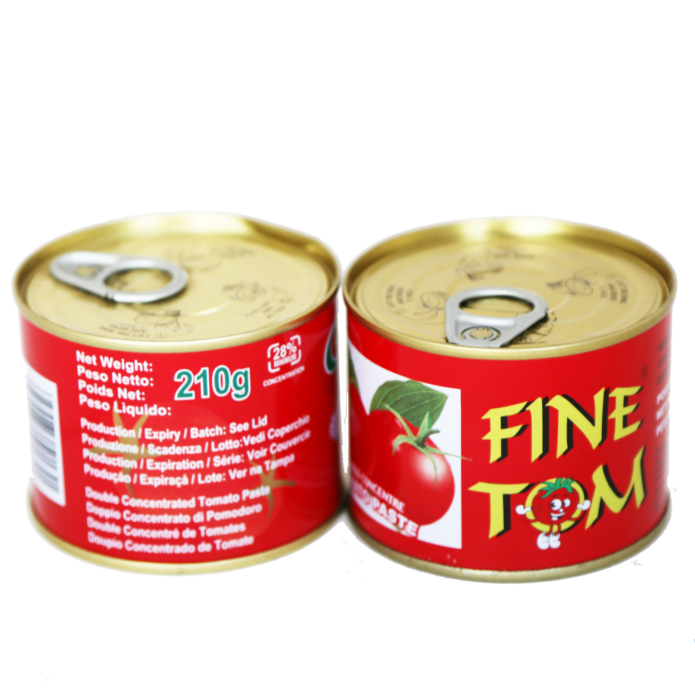 210g canned tomato paste with TMT brand