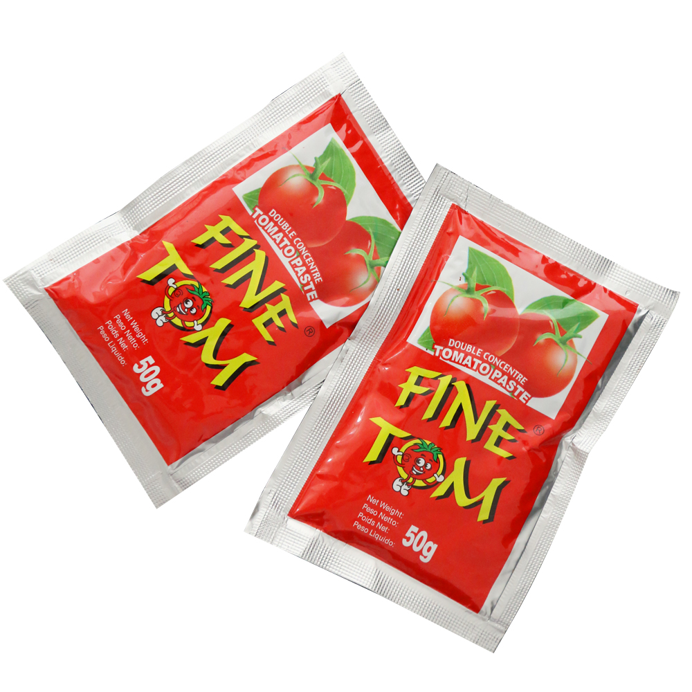sachet tomato paste 22-24%
